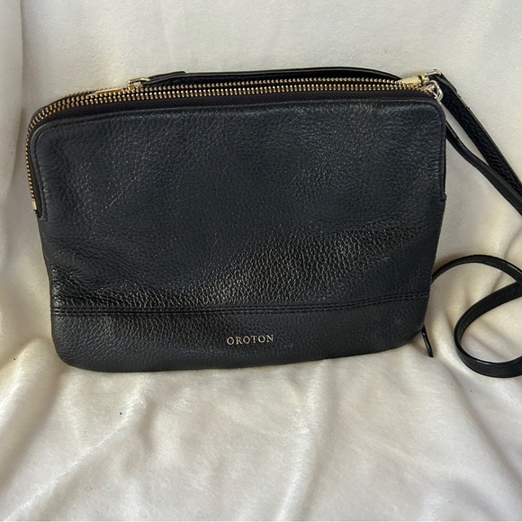 Oroton Bags Oroton Small Double Zip Crossbody Bag Poshmark